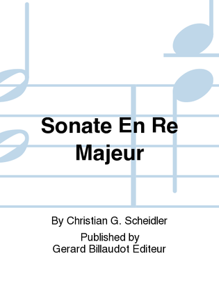 Sonate En Re Majeur