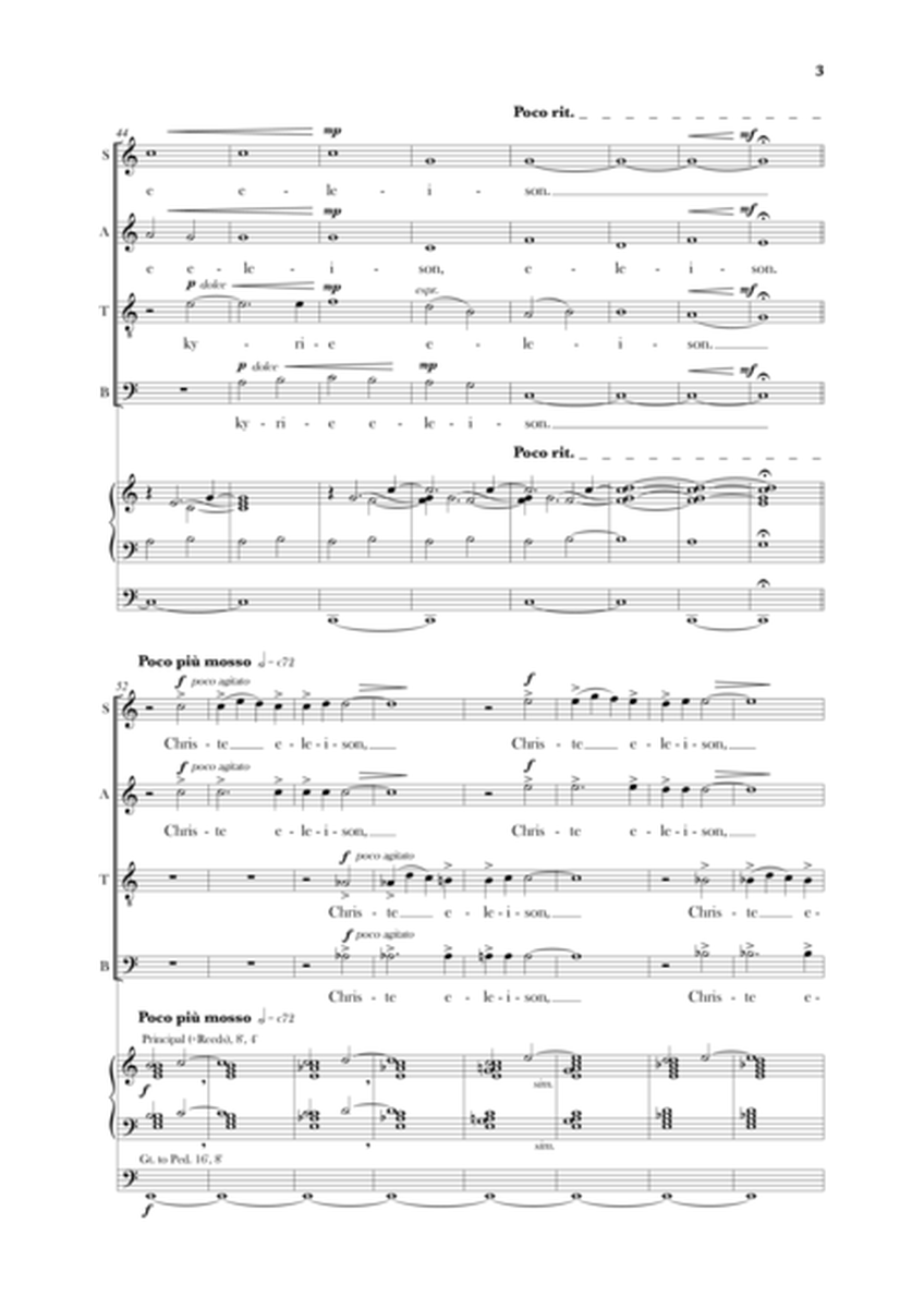 Kyrie Eleison, SATB and Organ image number null