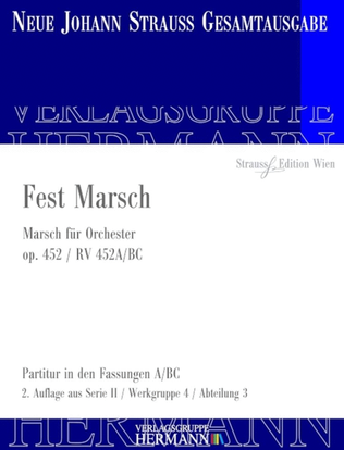 Book cover for Fest Marsch Op. 452 RV 452A/BC