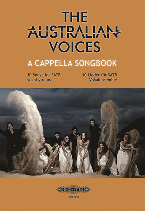 Book cover for The Australian Voices A Cappella Songbook -- 10 Songs for SATB Vocal Groups