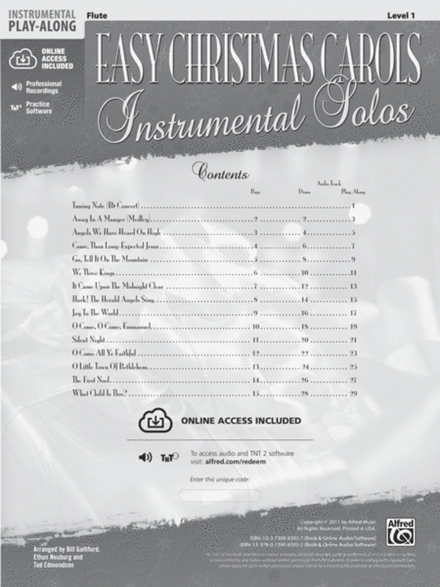 Easy Christmas Carols Instrumental Solos image number null