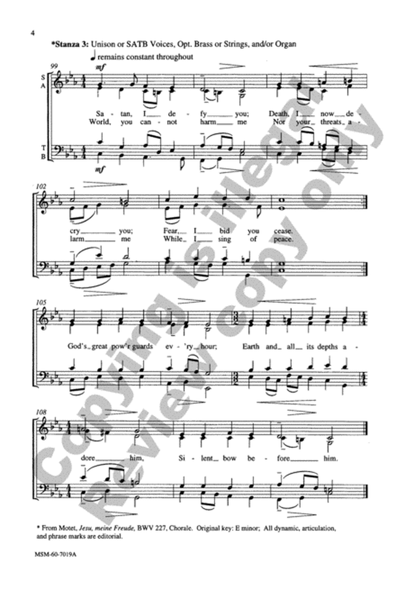 Jesus, Priceless Treasure (Choral Score)