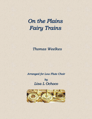Book cover for On the Plains Fairy Trains for Low Flute Choir