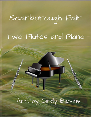 Book cover for Scarborough Fair, Two Flutes and Piano