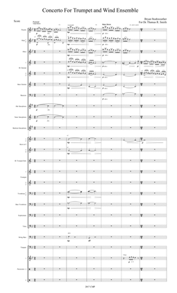 Book cover for Concerto for Trumpet and Wind Ensemble - Score - Score Only