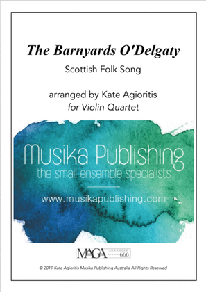 Book cover for The Barnyards O'Delgaty - Violin Quartet