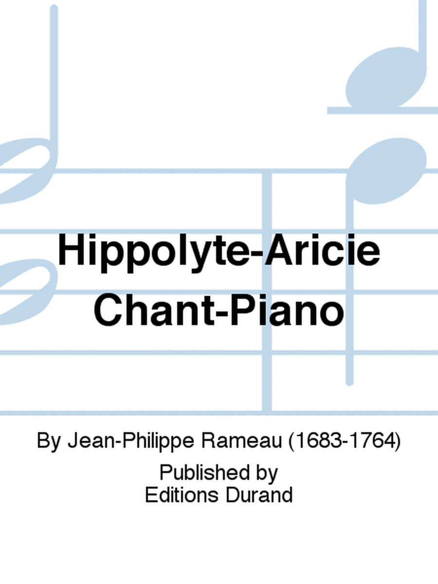 Hippolyte-Aricie Chant-Piano