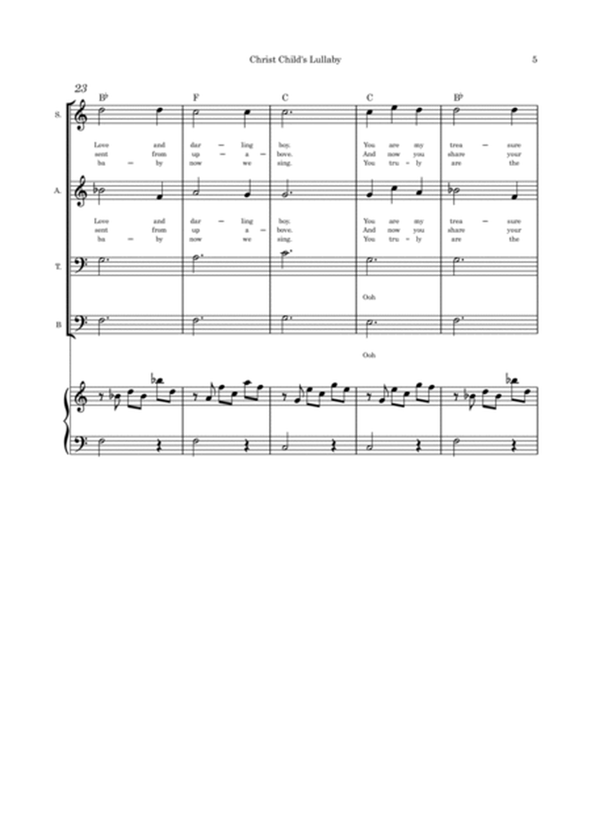 Christ Child's Lullaby (Taladh Chriosda) - SATB and Piano image number null