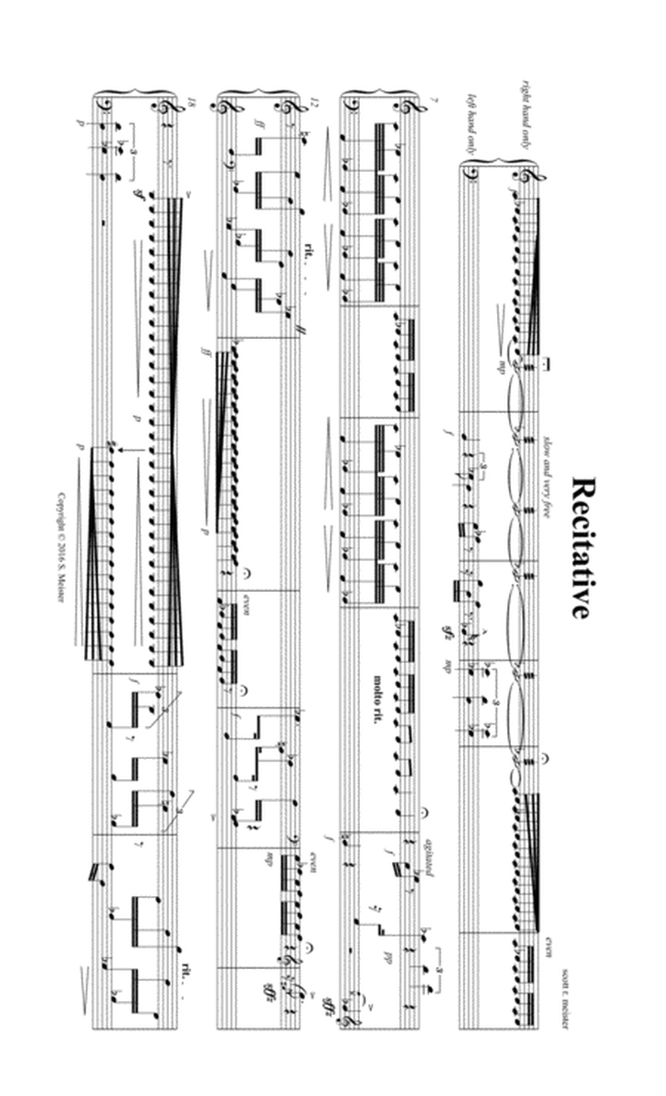 Four Synthetic Miniatures for Marimba; Recitative, Soft Ostinato, Etude, and The Minute Rag