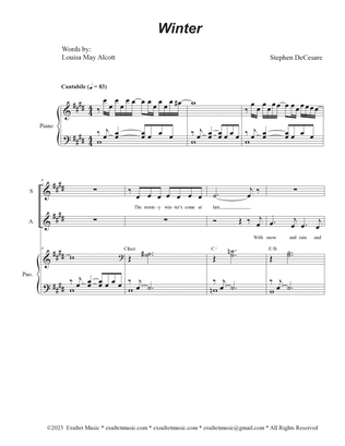 Book cover for Winter (Vocal Quartet - (SATB)