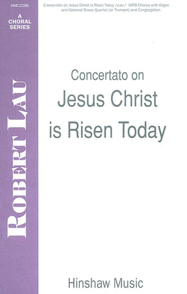 Book cover for Concertato on Jesus Christ Is Risen Today