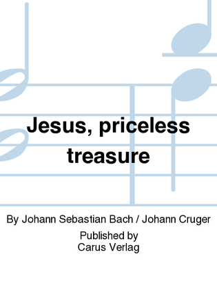 Book cover for Jesus, priceless treasure (Jesu, thou my pleasure)