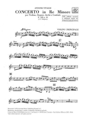 Book cover for Concerti Per Strumenti Diversi, Archi E B.c.: In Re Min. Per Vl. E Org. Rv 541