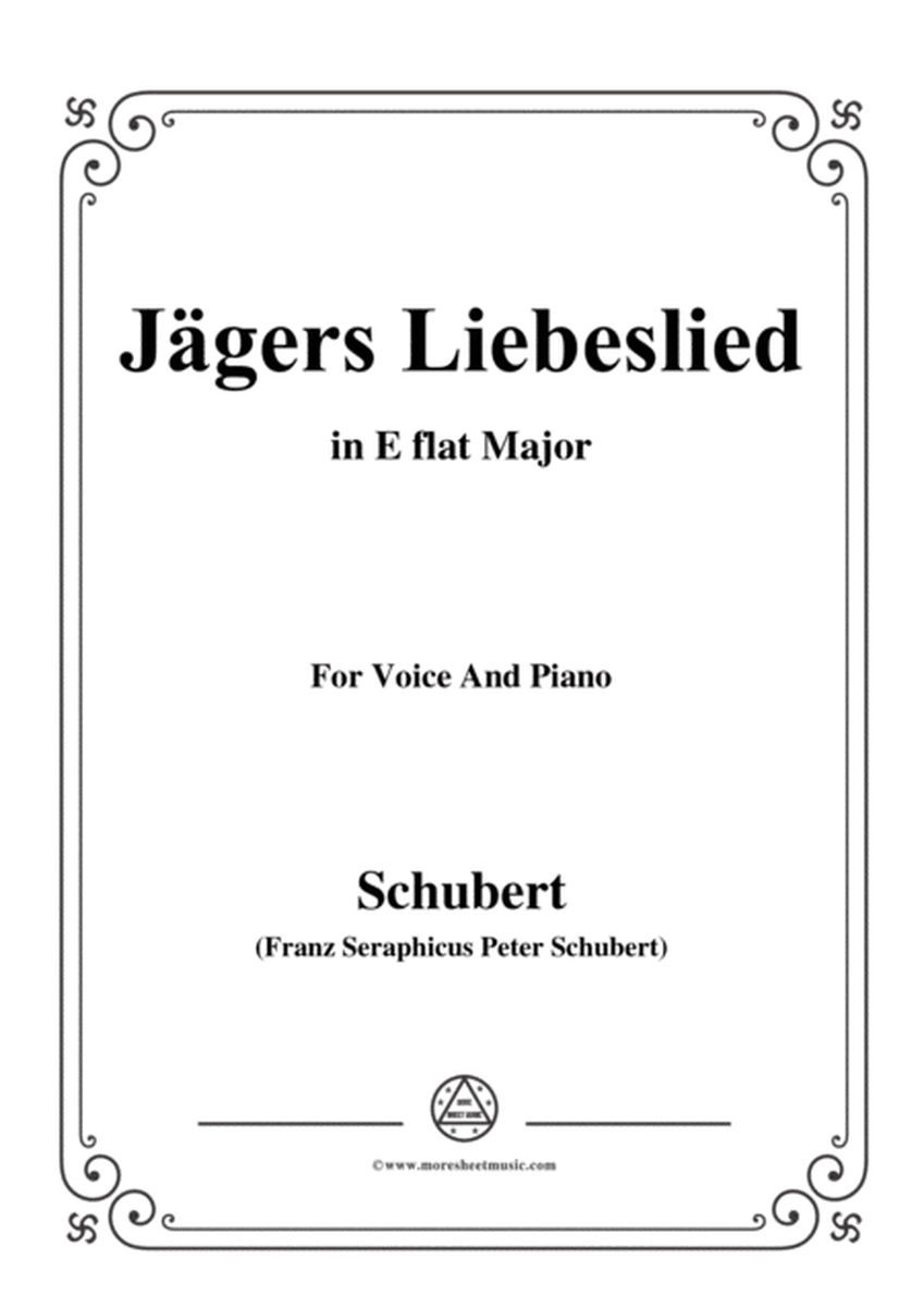 Schubert-Jägers Liebeslied,Op.96 No.2,in E flat Major,for Voice&Piano image number null
