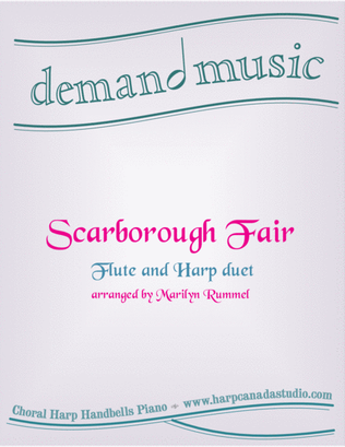 Book cover for Scarborough Fair - flute and harp duet