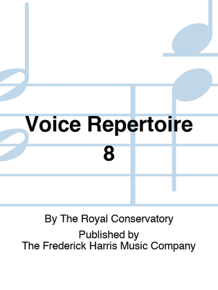 Book cover for Voice Repertoire 8