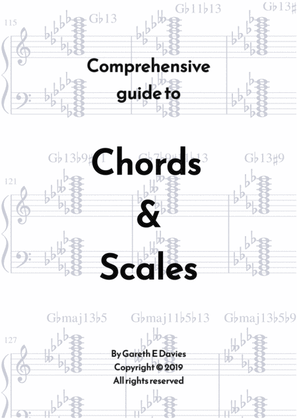 Book cover for Comprehensice guide to Chords & Scales - Chord and Scale Manual