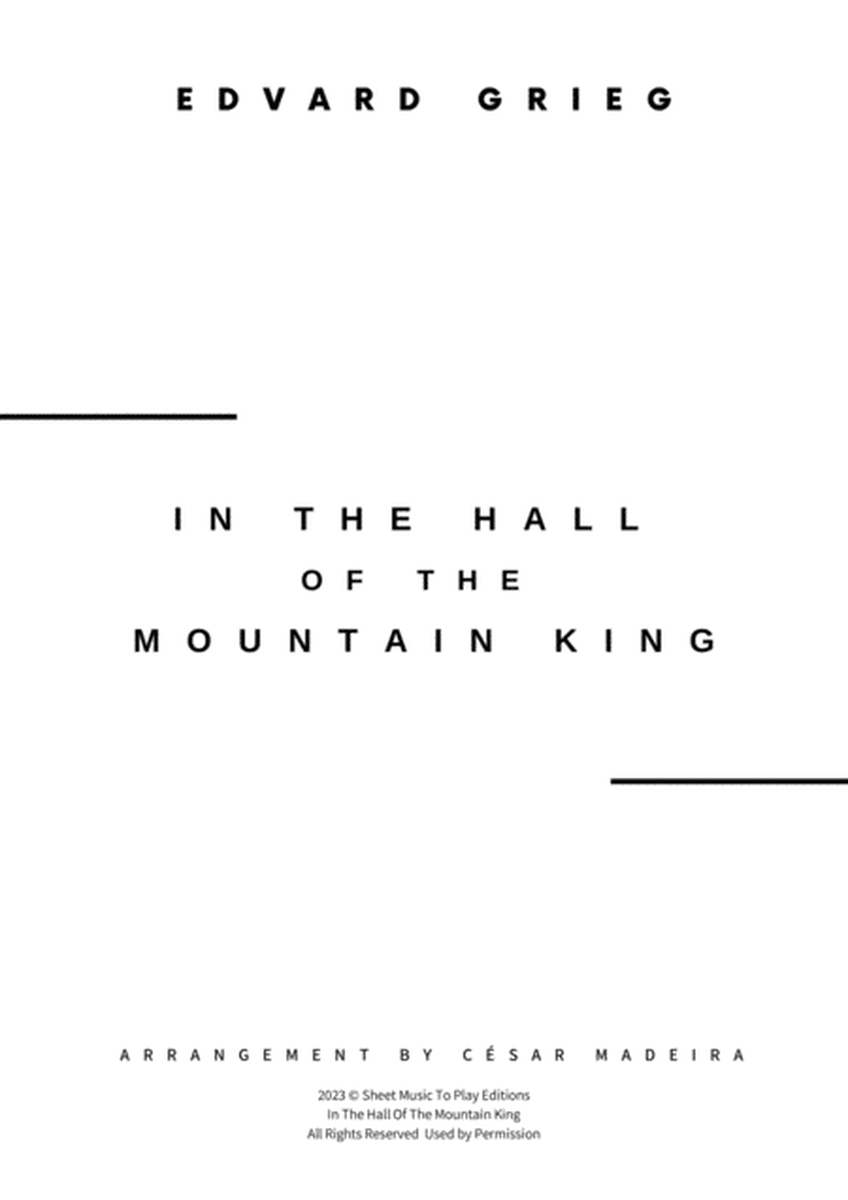 In The Hall Of The Mountain King - Bb Clarinet and Bassoon (Full Score and Parts) image number null