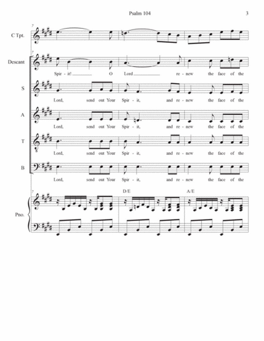 Psalm 104 (Solo with SATB) image number null