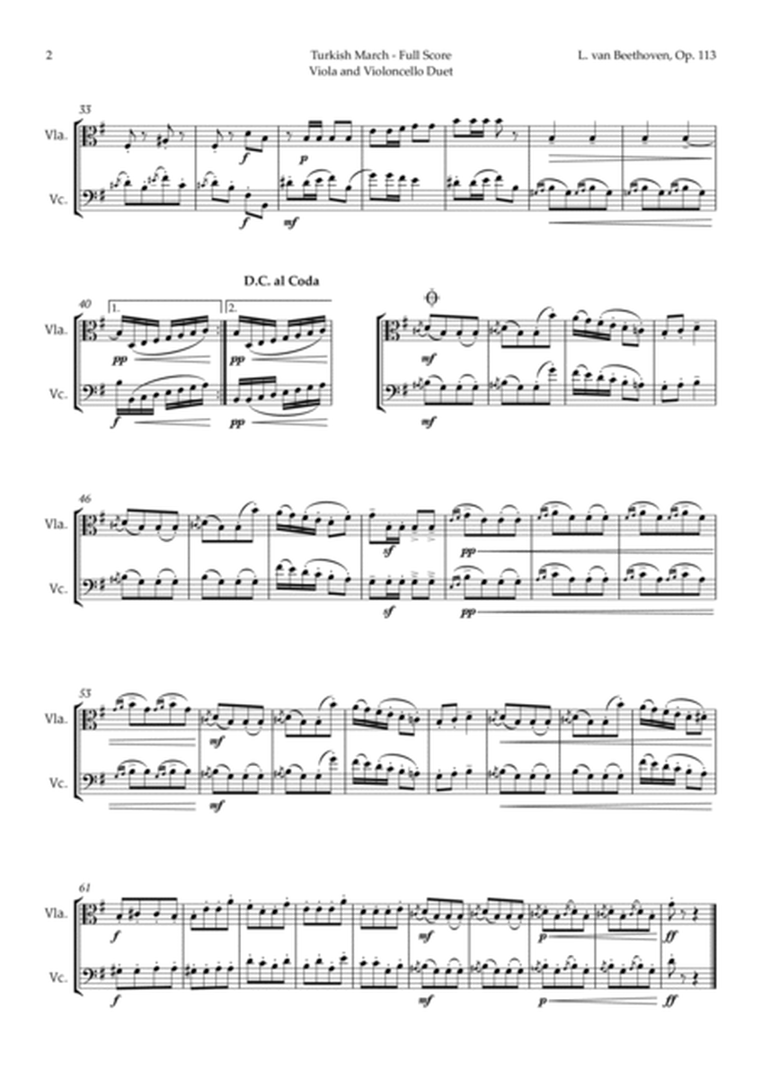 Turkish March by Beethoven for Viola and Cello image number null