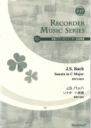 Book cover for Sonata in C Major, BWV1033