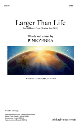 Book cover for Larger Than Life SATB