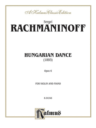 Book cover for Hungarian Dance (Urtext)