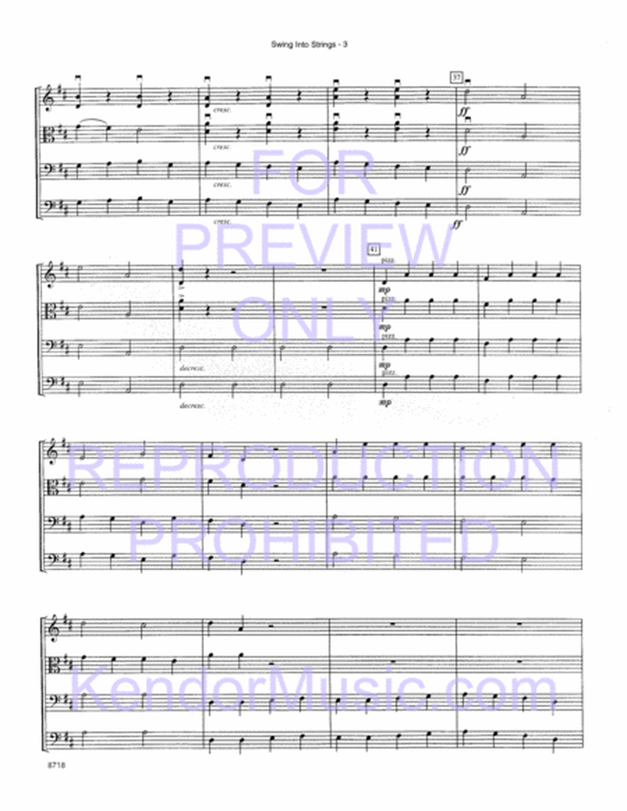 Swing Into Strings (Full Score)