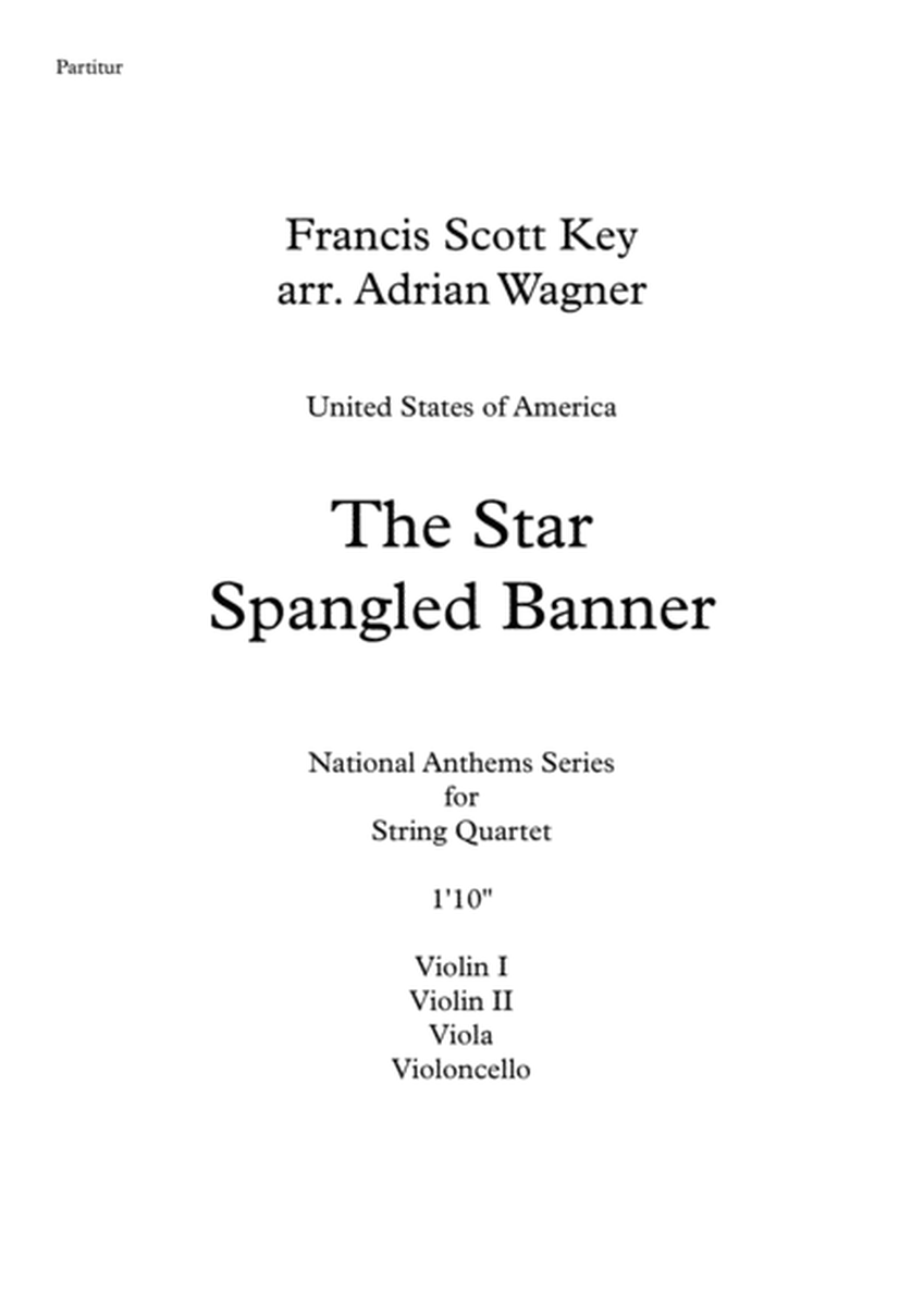 "The Star Spangled Banner" String Quartet arr. Adrian Wagner image number null