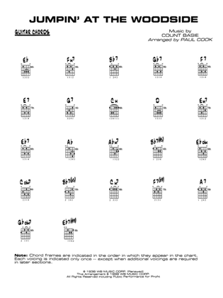 Book cover for Jumpin' at the Woodside: Guitar Chords