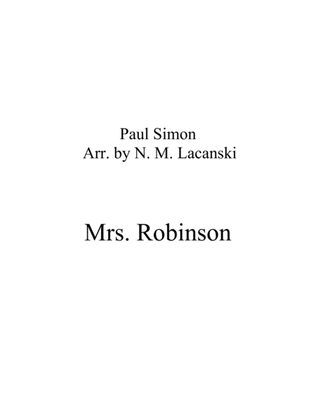 Book cover for Mrs. Robinson