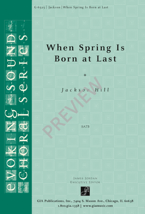 Book cover for When Spring Is Born at Last