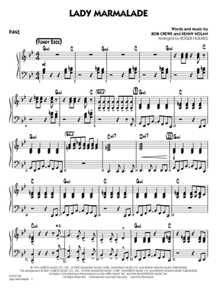 Lady Marmalade (from Moulin Rouge) (arr. Roger Holmes) - Piano