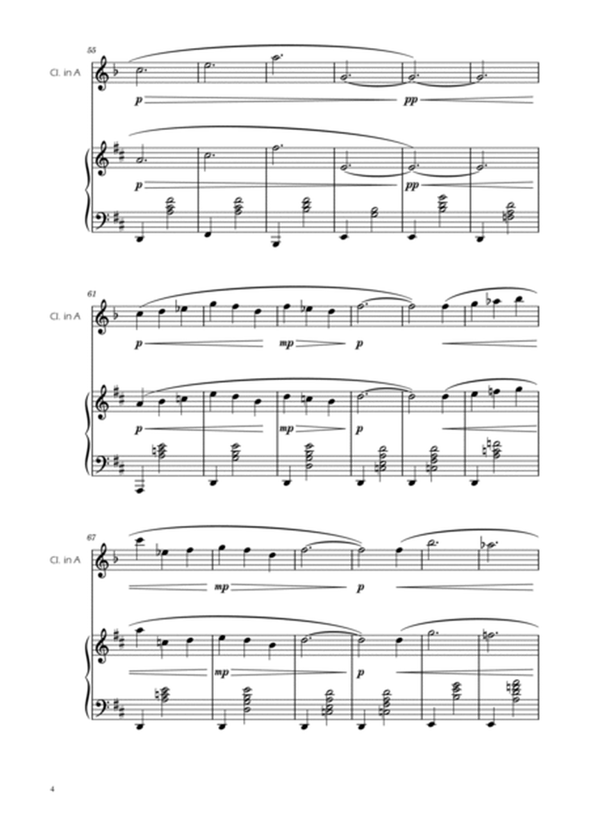 Gymnopedie No. 1 - Clarinet in A Solo w/ Piano image number null
