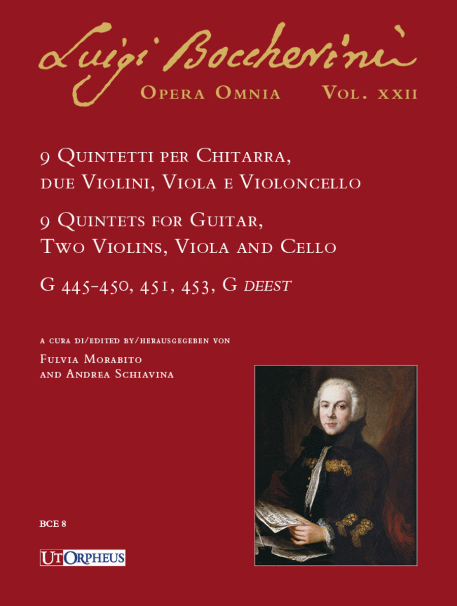 9 Quintets for Guitar, 2 Violins, Viola and Violoncello (G 445-450, 451, 453, G deest). Critical Edition