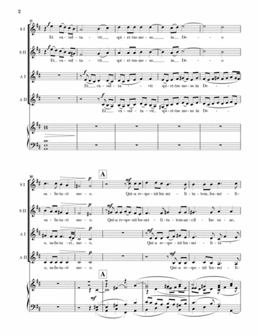 Magnificat (Vocal Score, SSAA and Piano) image number null