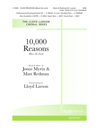 Book cover for 10,000 Reasons (Bless the Lord)