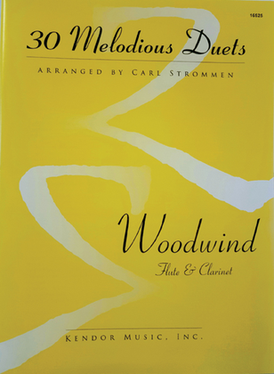 Book cover for 30 Melodious Duets Flute & Clarinet