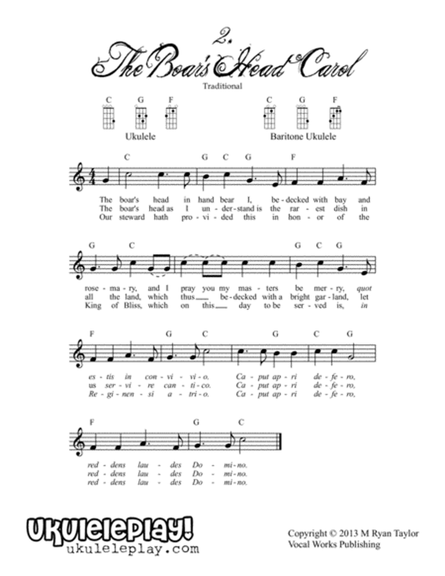 Christmas on 34th Street : 34 songs, 3-4 chords each, multiple keys for standard and baritone ukulel