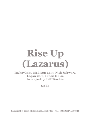 Book cover for Rise Up (lazarus)