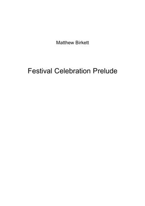 Book cover for Festival Celebration Prelude (Youth Band Edition)
