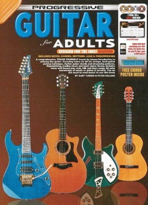 Book cover for Progressive Guitar for Adults Book/CD/2DVDs plus Bonus DVD-Rom