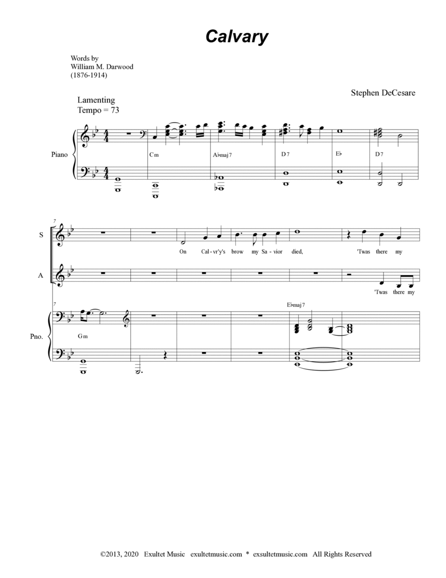 Calvary (SATB) image number null