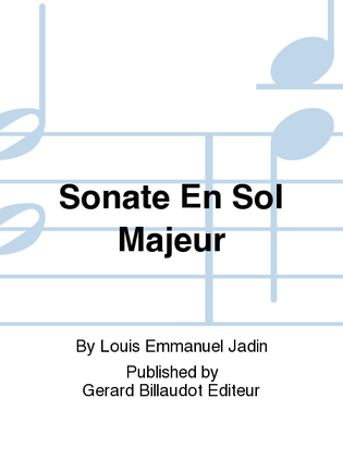 Book cover for Sonate En Sol Majeur