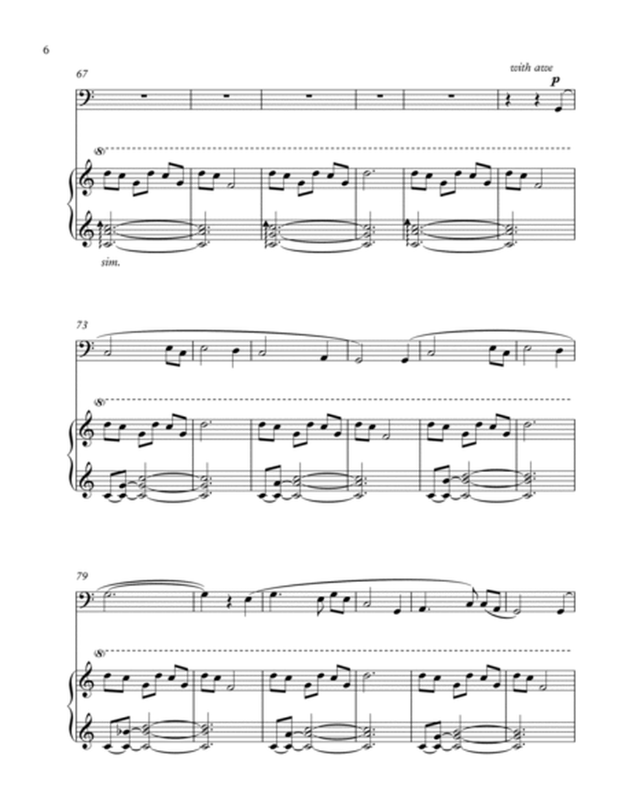 Amazing Grace (trombone solo and piano) - Score & part image number null