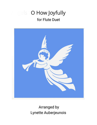 Book cover for O How Joyfully - Flute Duet