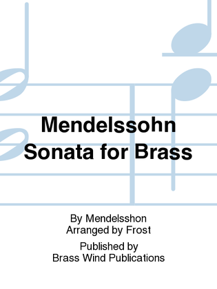 Book cover for Mendelssohn Sonata for Brass