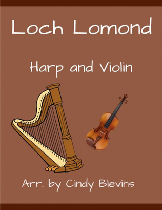 Book cover for Loch Lomond, for Harp and Violin