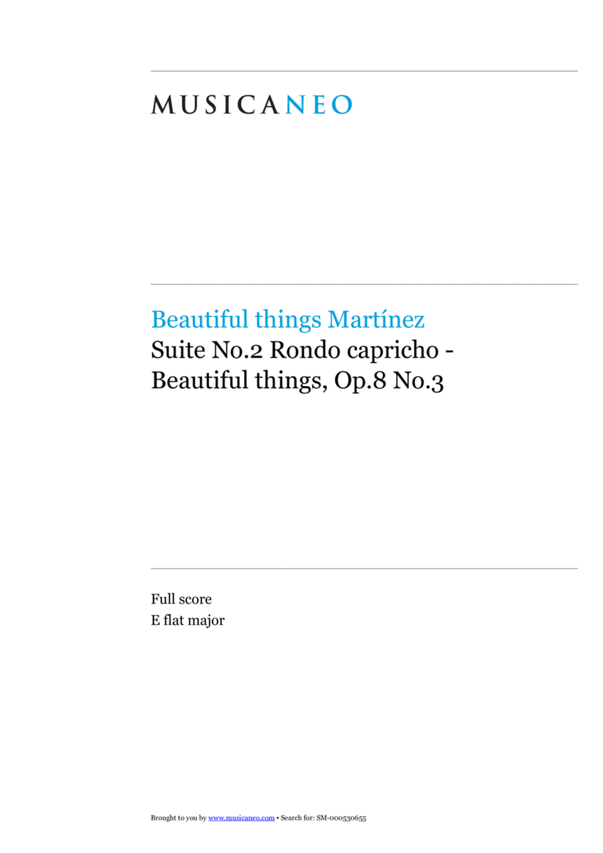 Suite No.2 Rondo capricho-Beautiful things Op.8 No.3