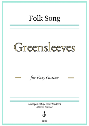 Book cover for Greensleeves - Easy Guitar - W/TAB (Full Score)